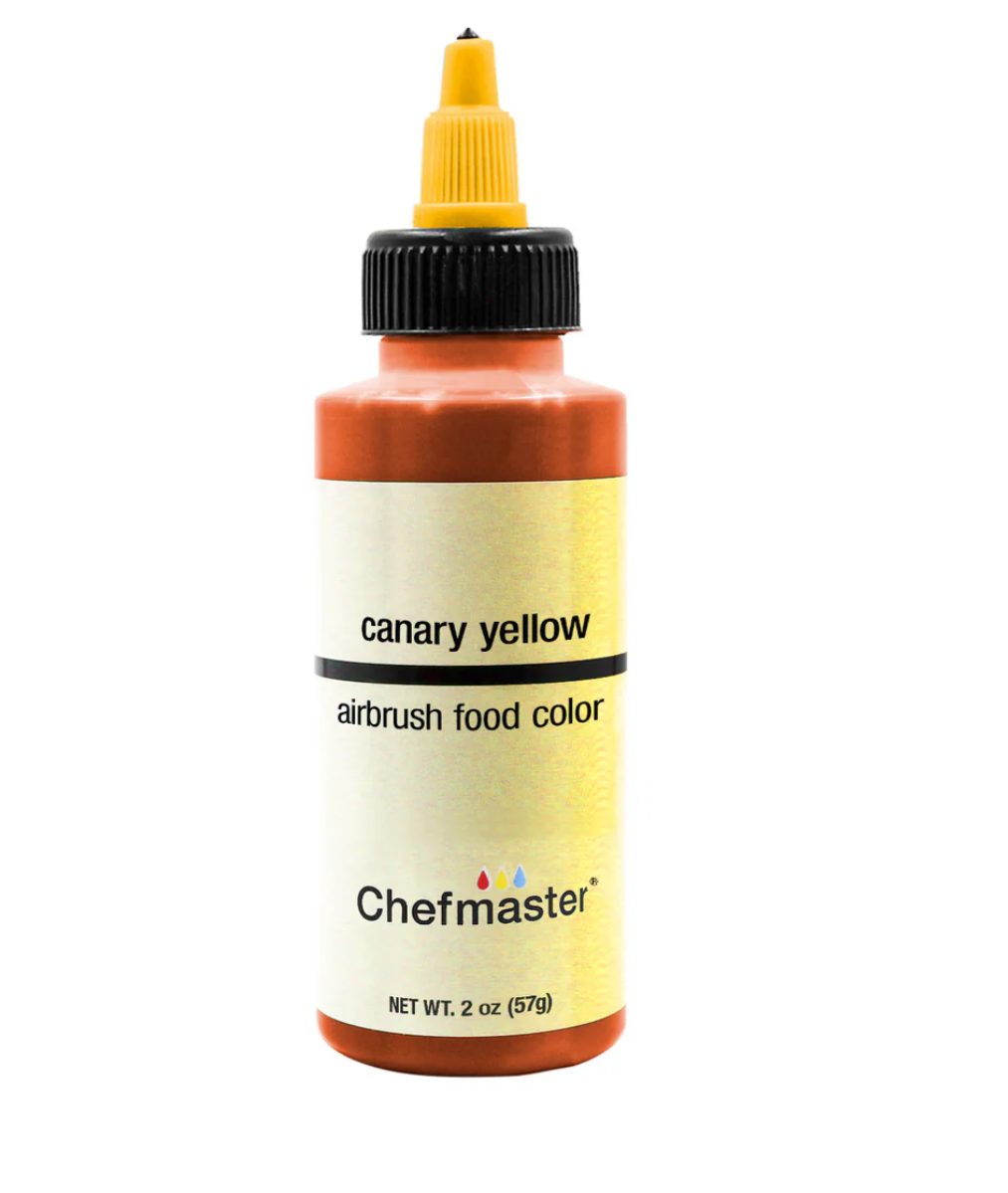 Chefmaster 2 oz Canary Yellow airbrush food color