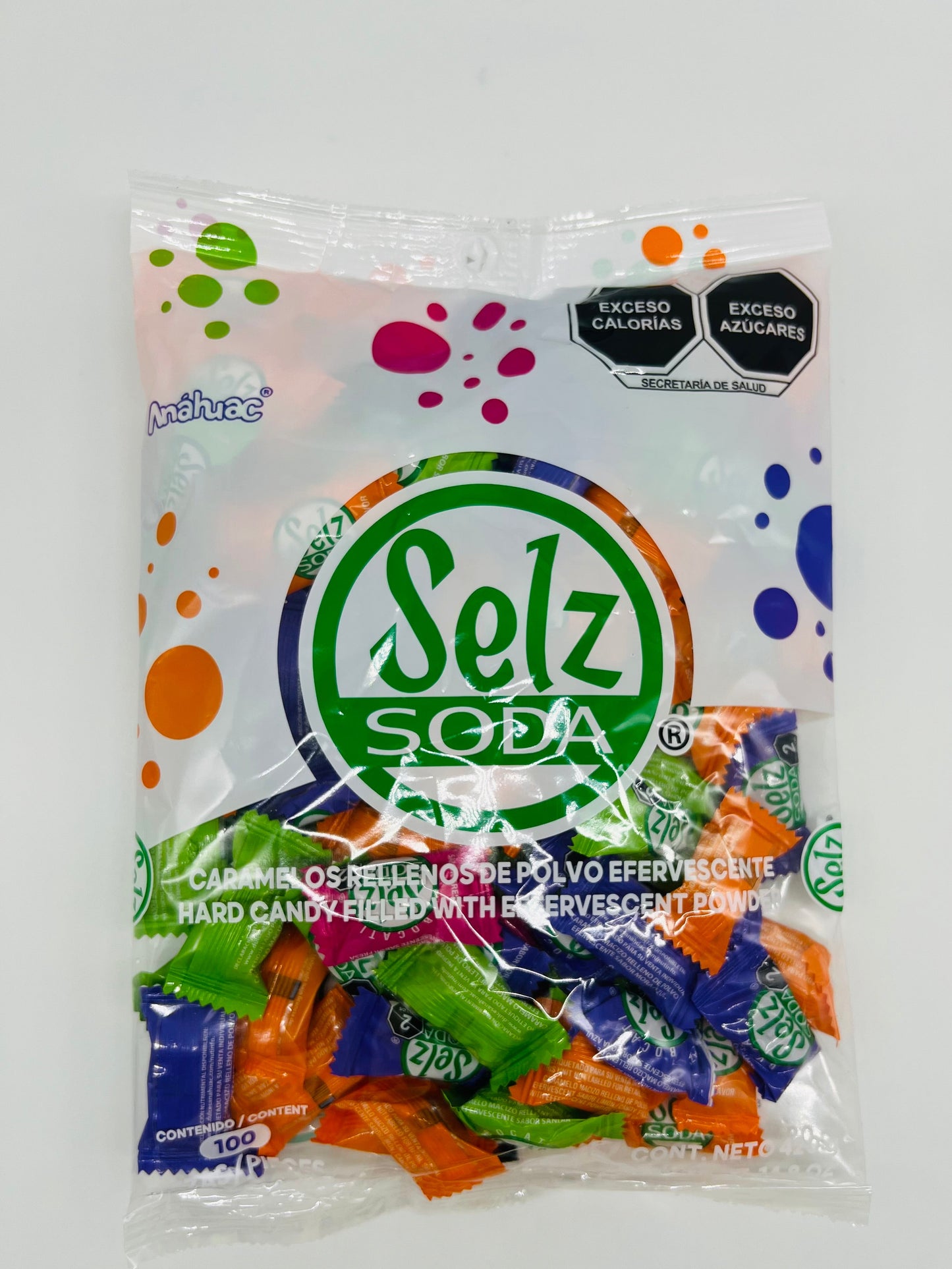 Anahuac Selz Soda Sabores 100 pieces