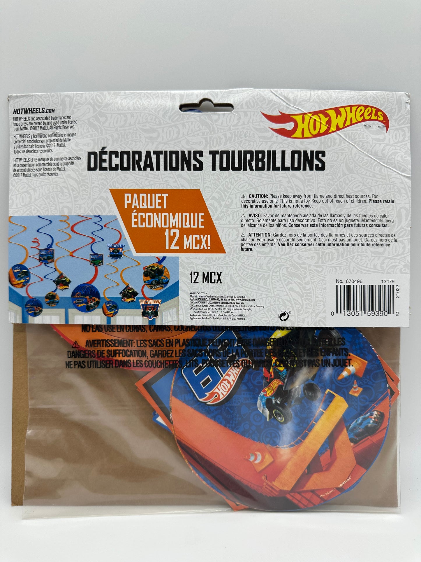 Hot Wheels Swirl Decorations