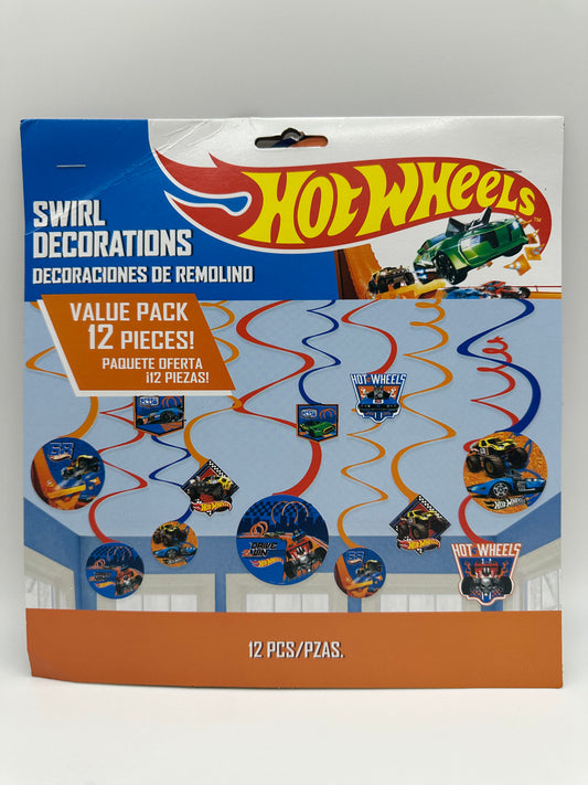 Hot Wheels Swirl Decorations