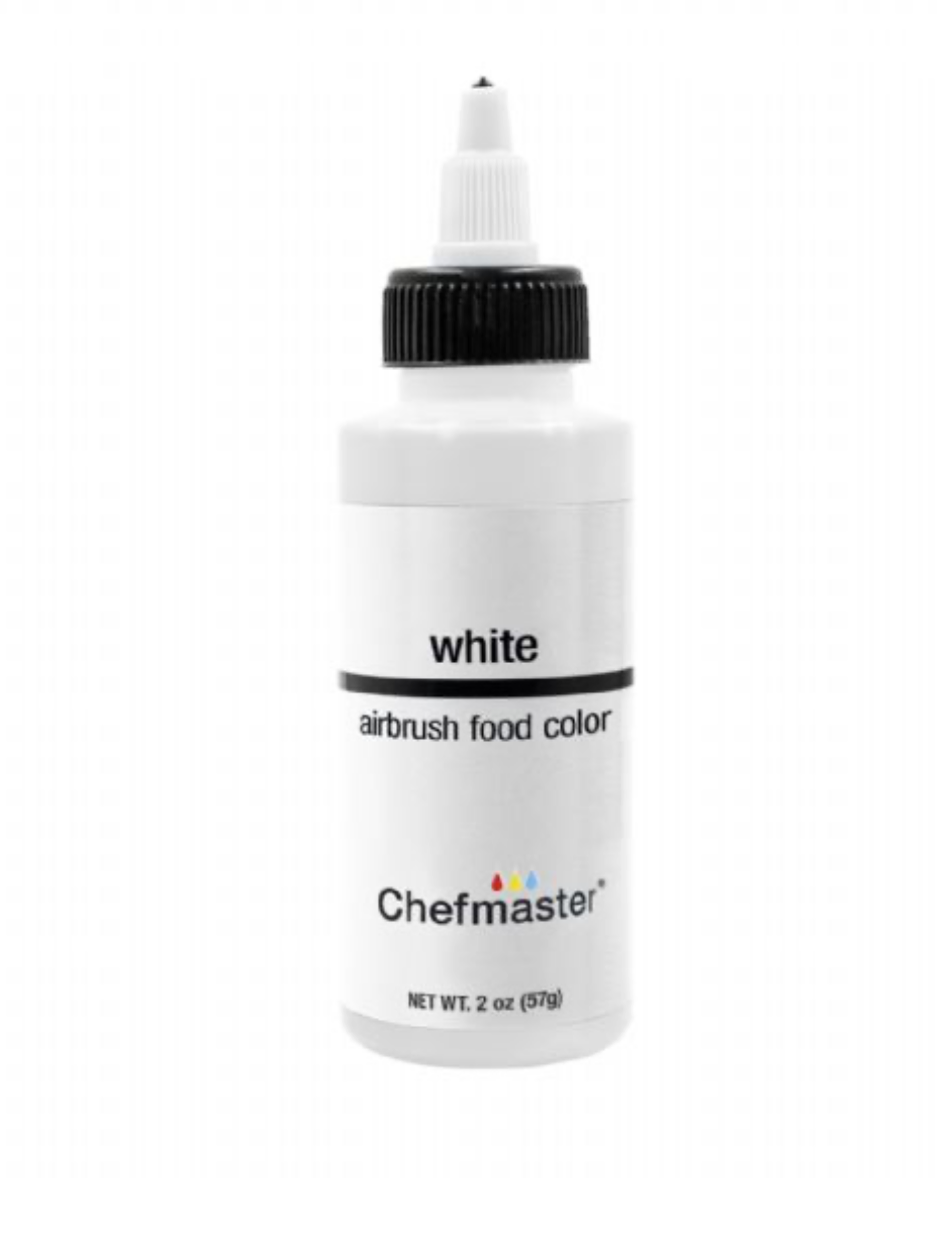 Chefmaster 2 oz Airbrush Food Color White