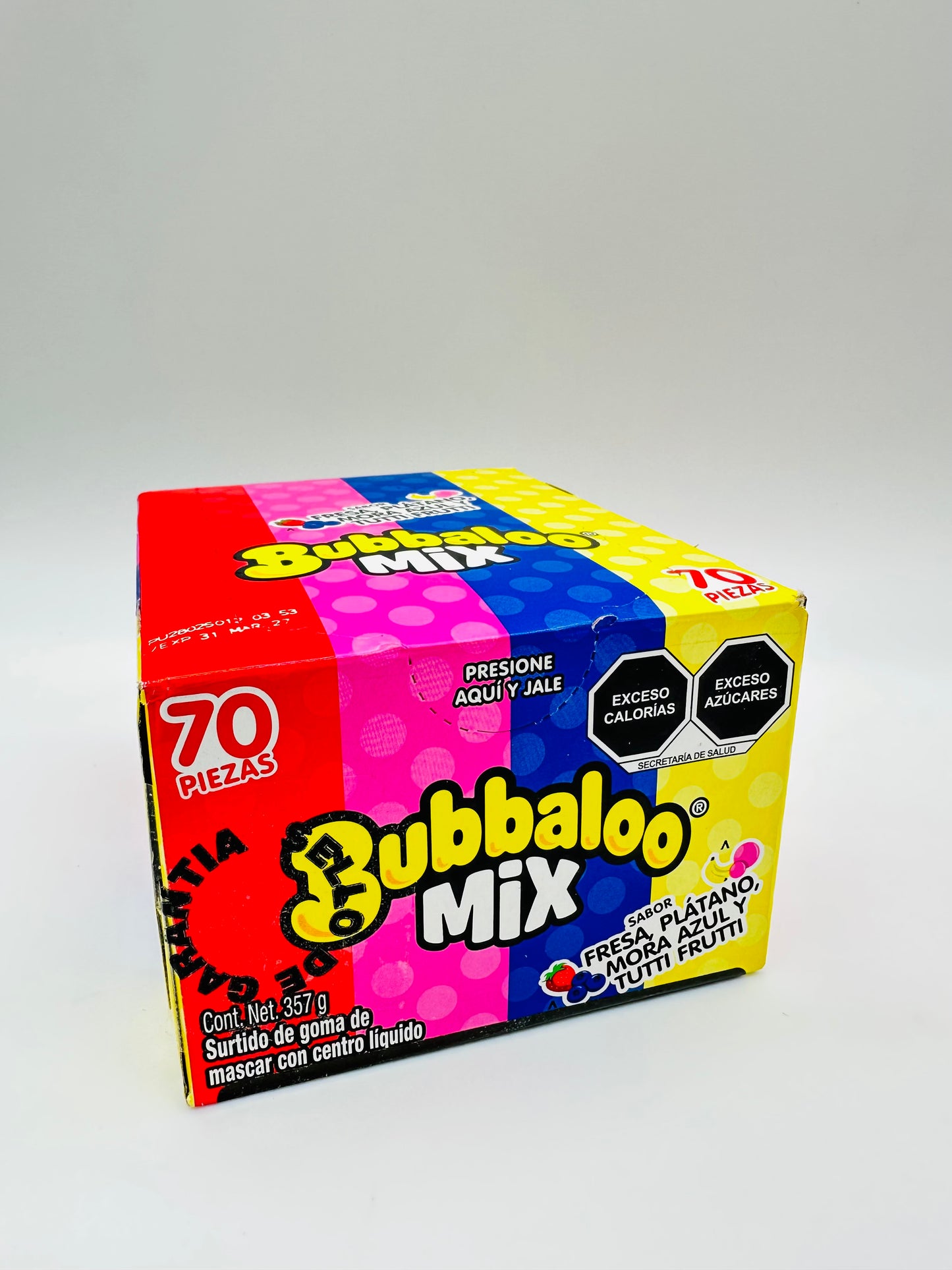 Bubbaloo Mix 4 Sabores 70 piezas