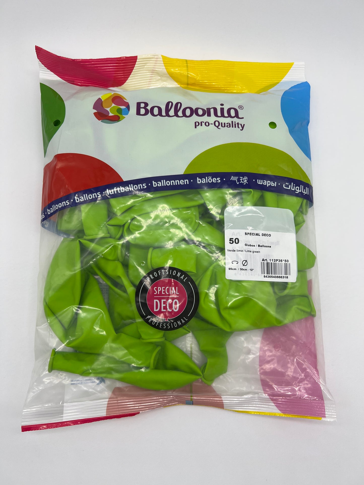 12’’ Lime Green p36 (50ct)