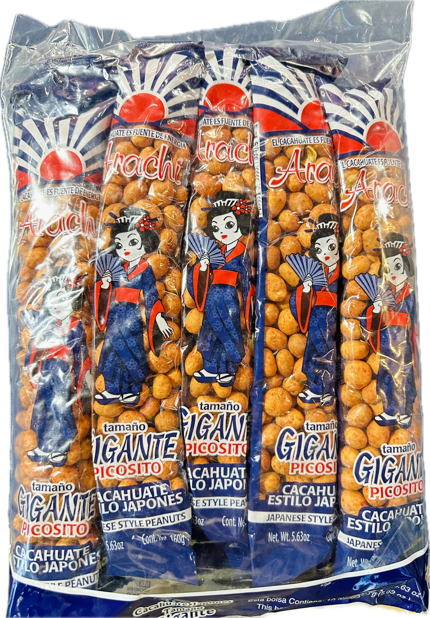 Arachi Cacahuate Japones Picosito 10 piezas.