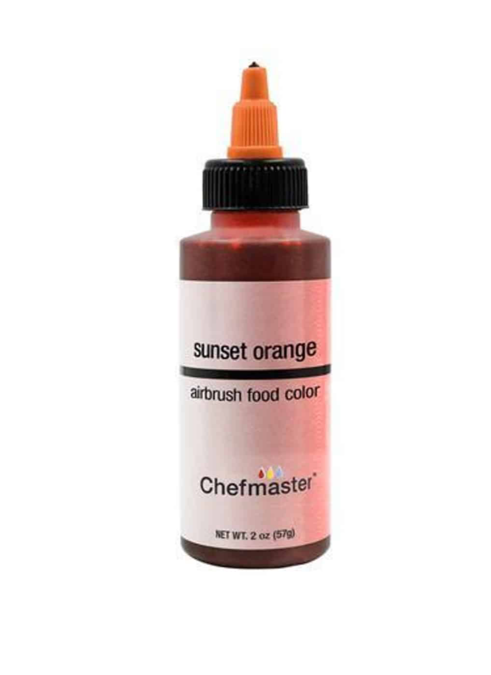 Chefmaster 2 oz Sunset Orange Airbrush Food Color