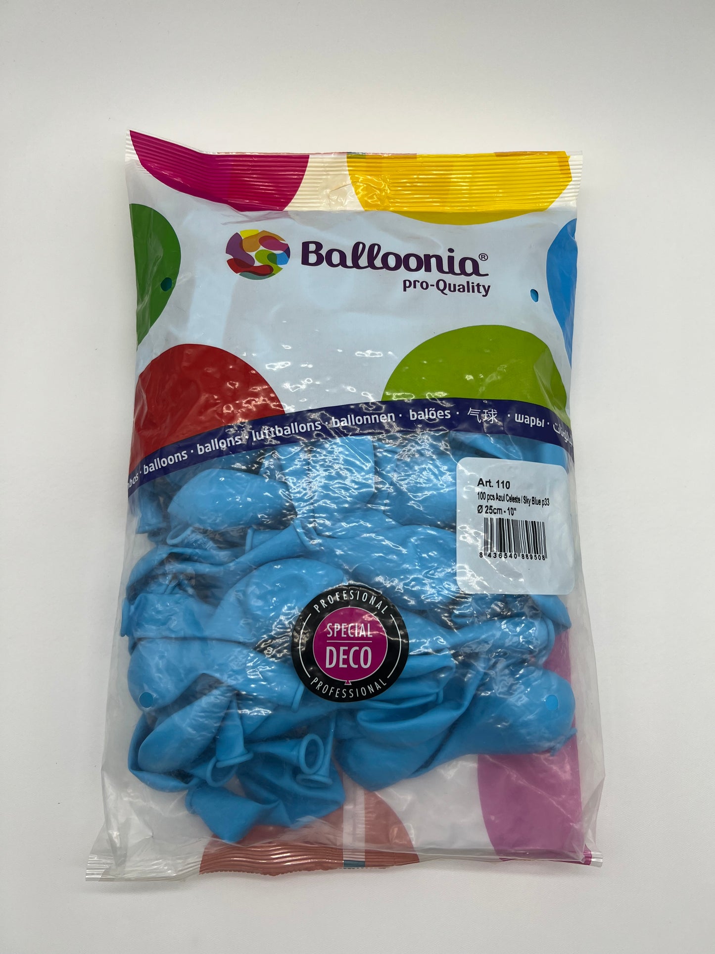 12’’ Sky Blue p33 (100ct)