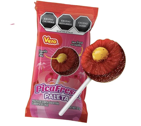 Vero Pica Fresa Paleta 12 pieces