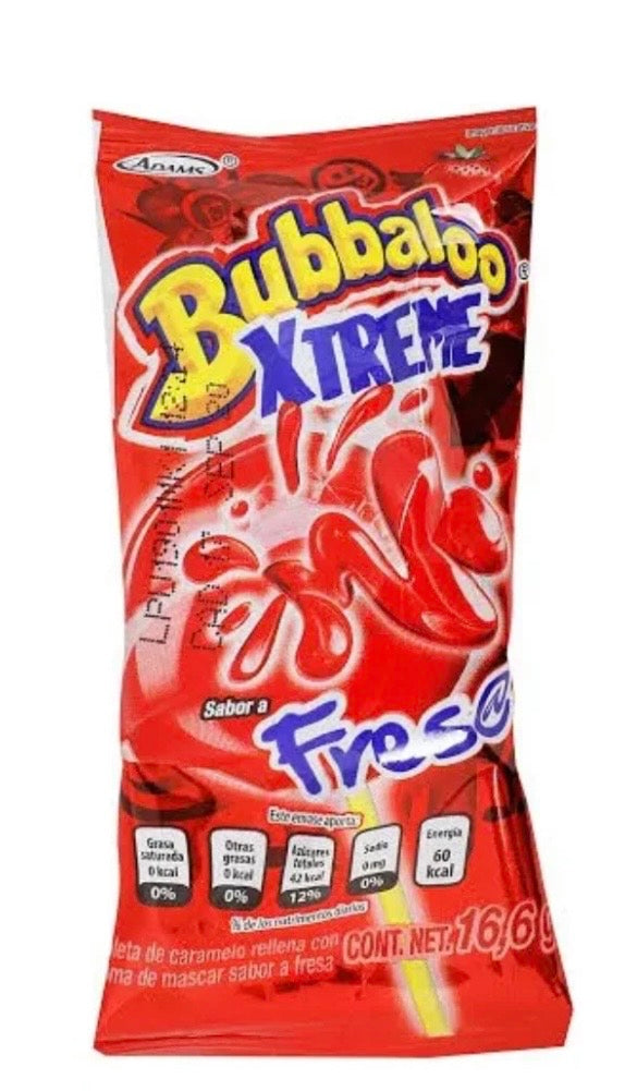 Bubbaloo Xtreme Fresa 20 piezas