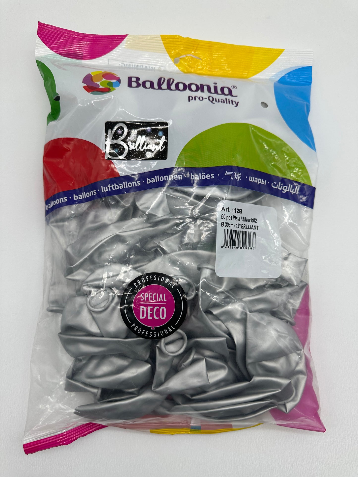 12’’ Brilliant Silver (50ct)