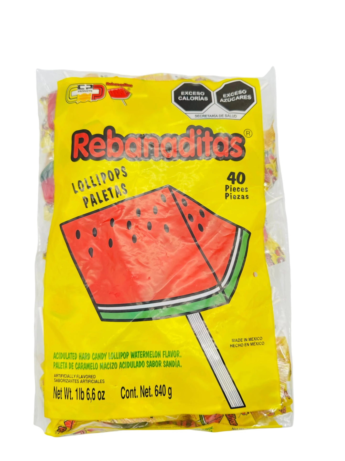 Paleta Sandía Rebanaditas 40 pieces