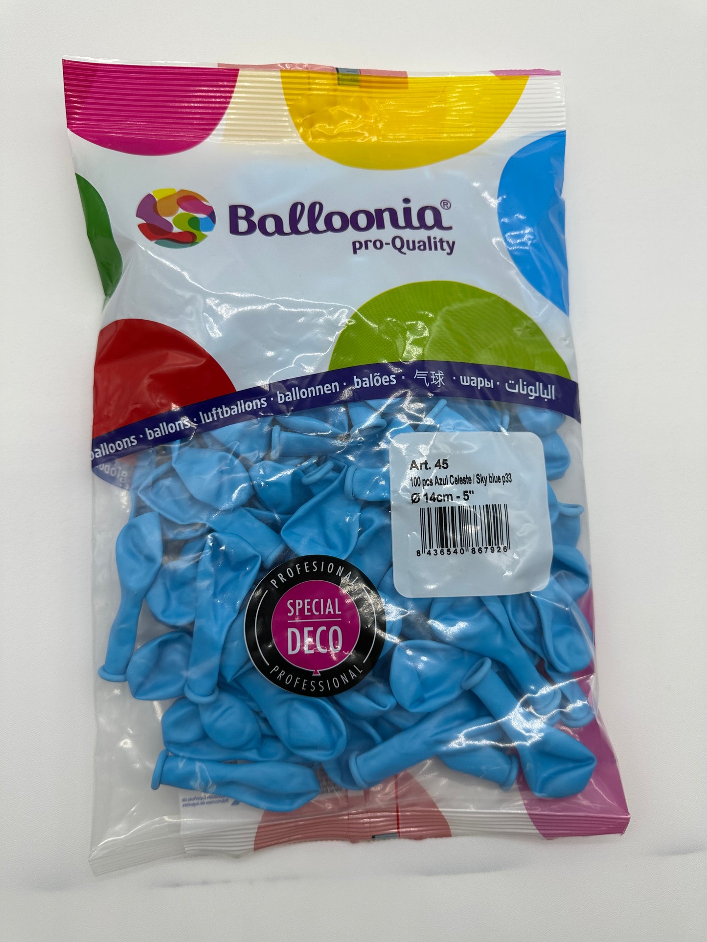 5’’ Sky Blue (100ct)