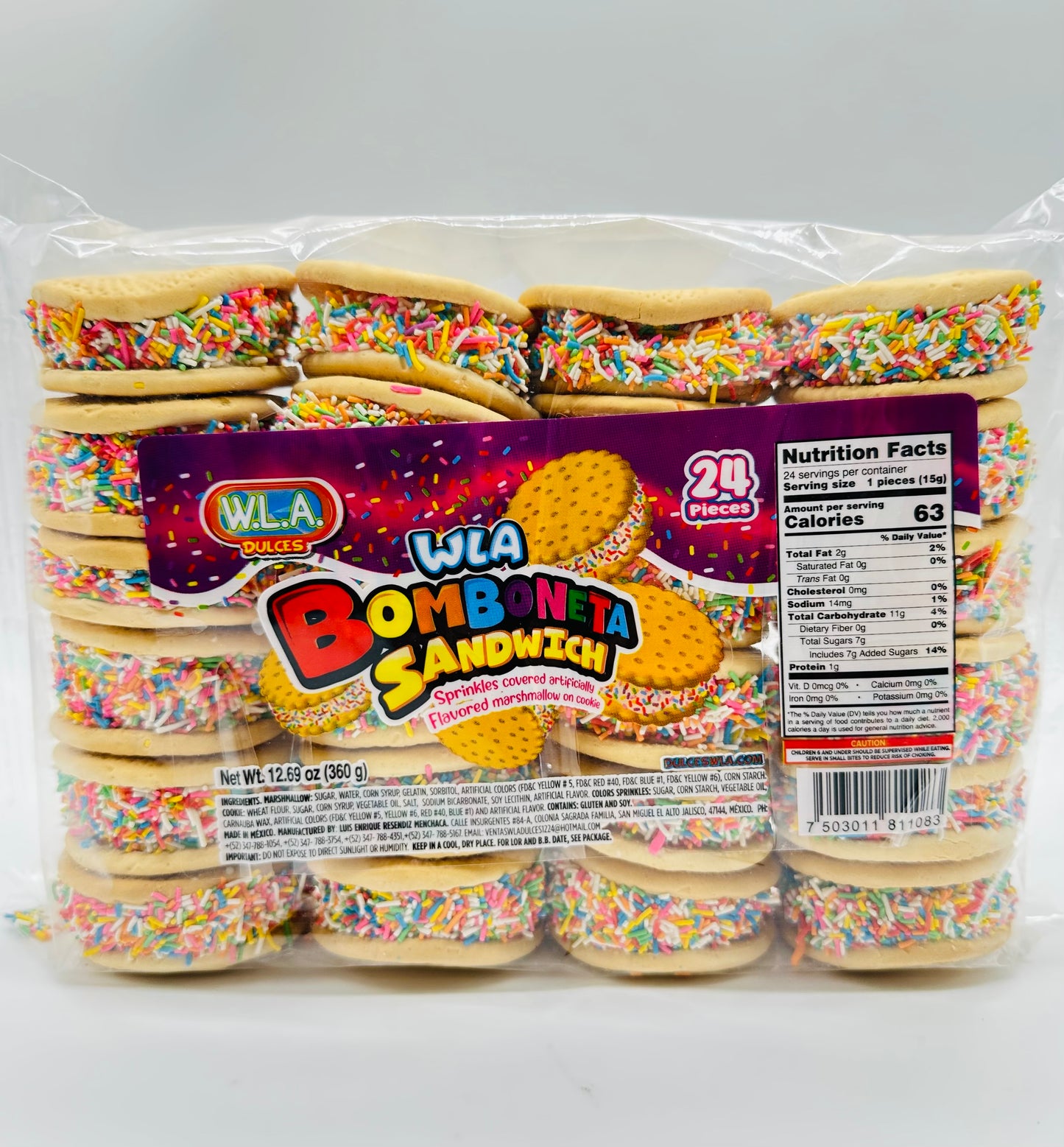 WLA Bomboneta Sandwich 24 pieces