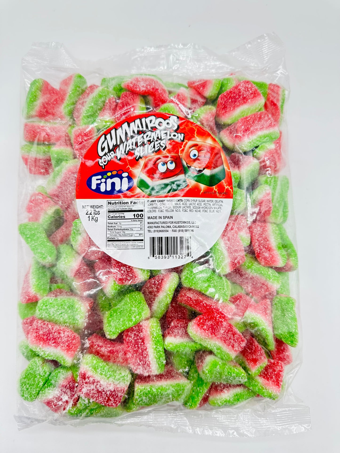 Fini Gummiroos Sour Watermelon Slices