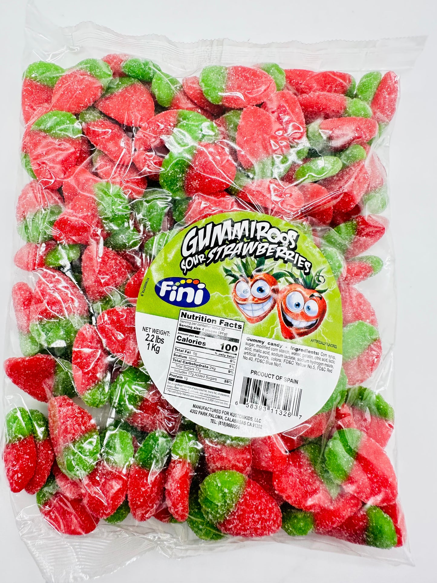 Fini Gummiroos Sour Strawberry