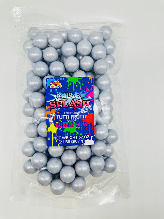 Color Splash Pearl Silver Bubble Gum