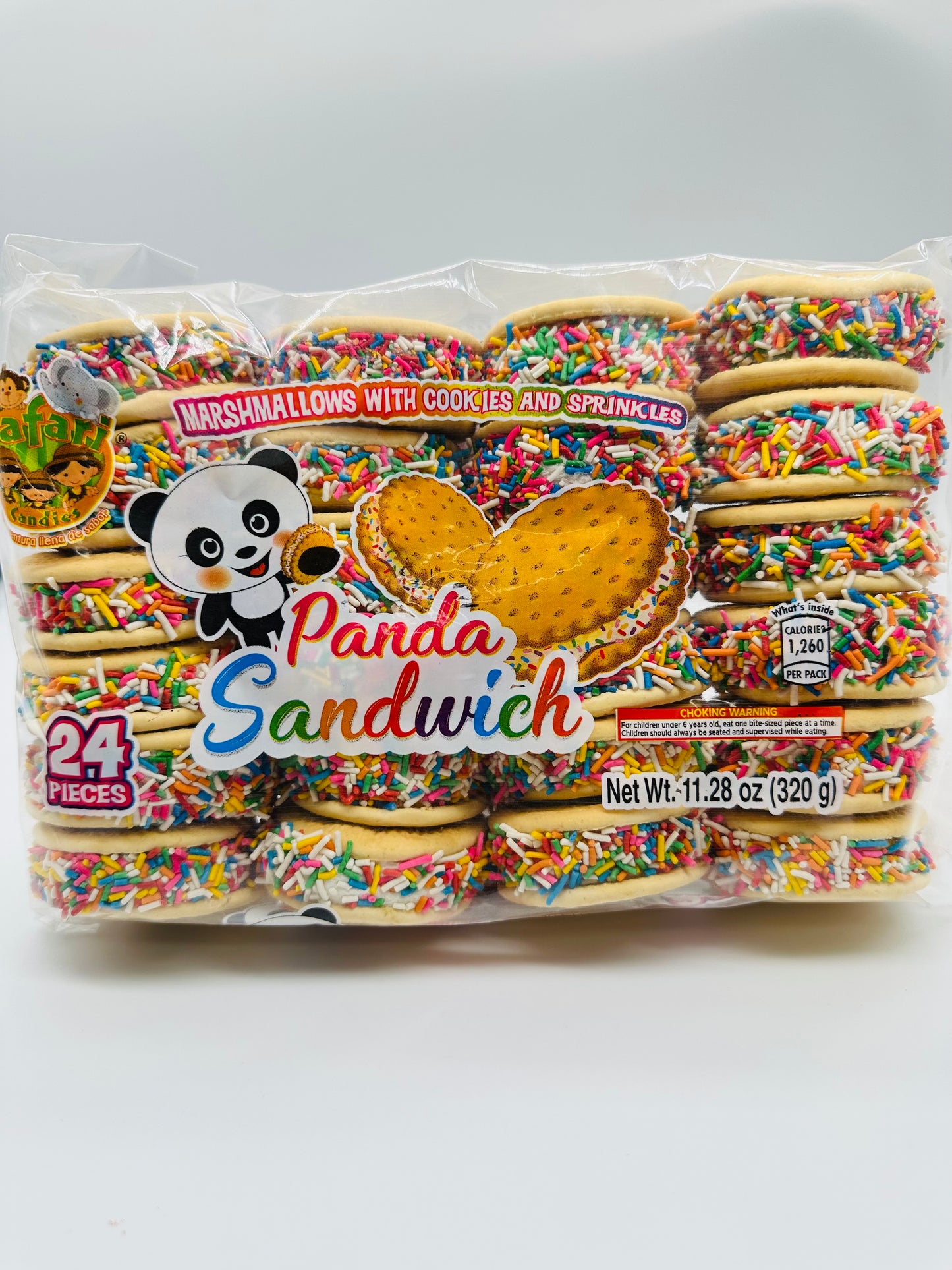 Safari Panda Galleta Sandwich 24 pieces