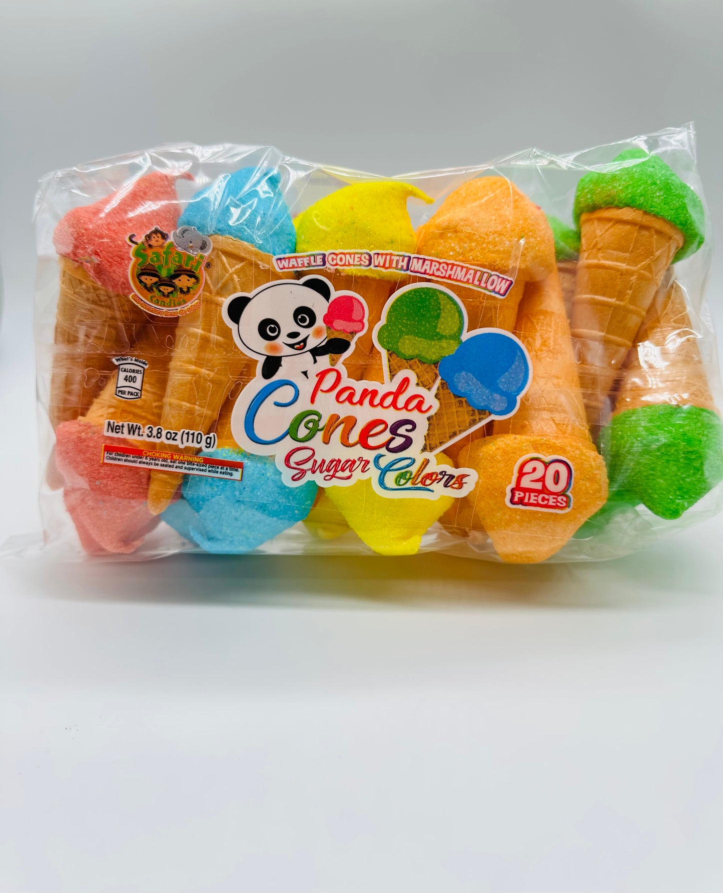 Safari Panda Cones 20 pieces