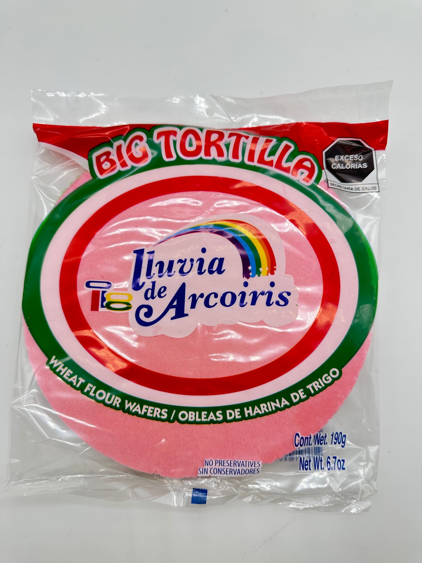 Oblea Arcoíris Big Tortilla