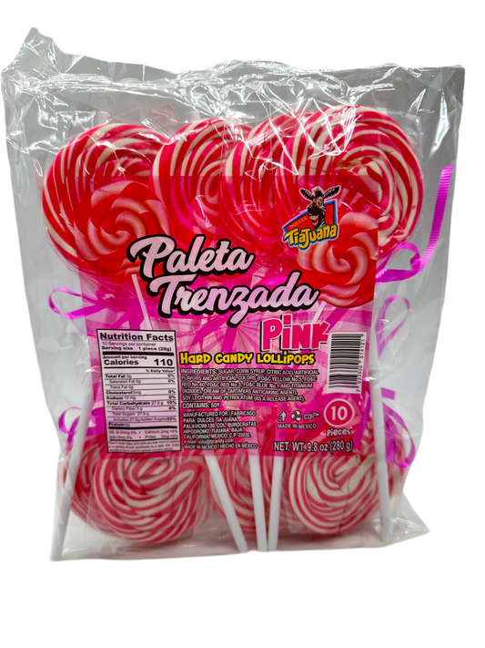 Paleta Trenzada Pink 10 pieces