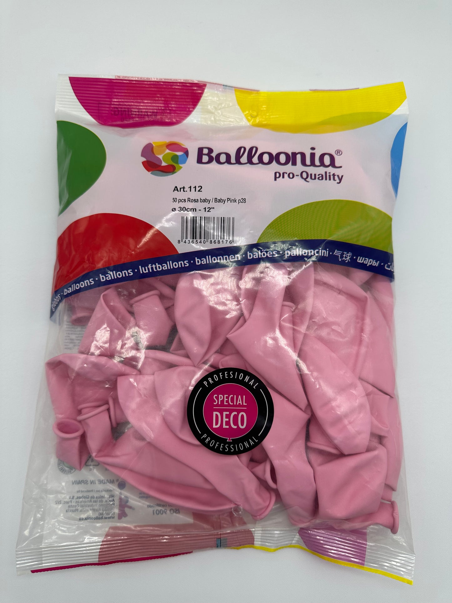 12’’ Baby Pink p28 (50ct)