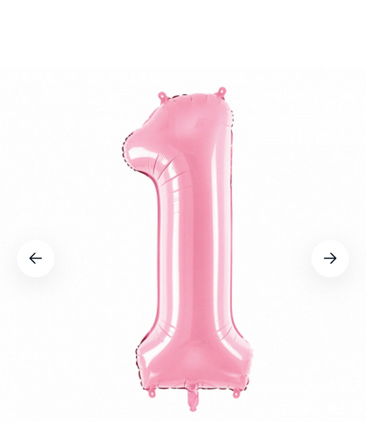 34’ Number 1 Foil Balloon-Pink