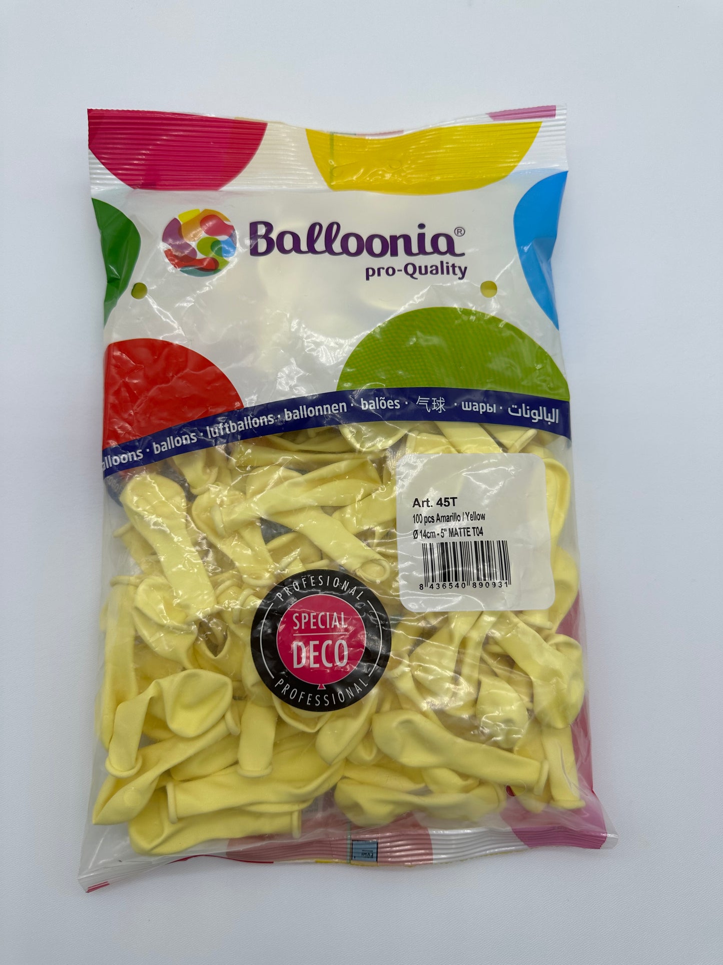 5’’ Matte Yellow (100ct)
