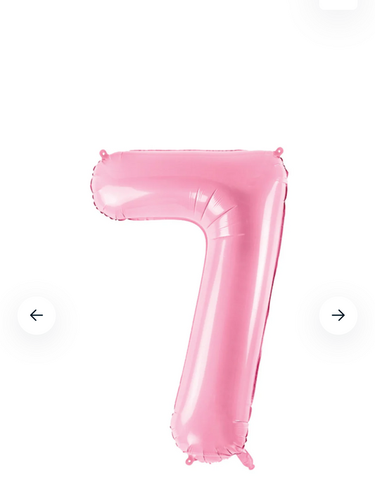 34’’ Number 7 Foil Balloon-Pink
