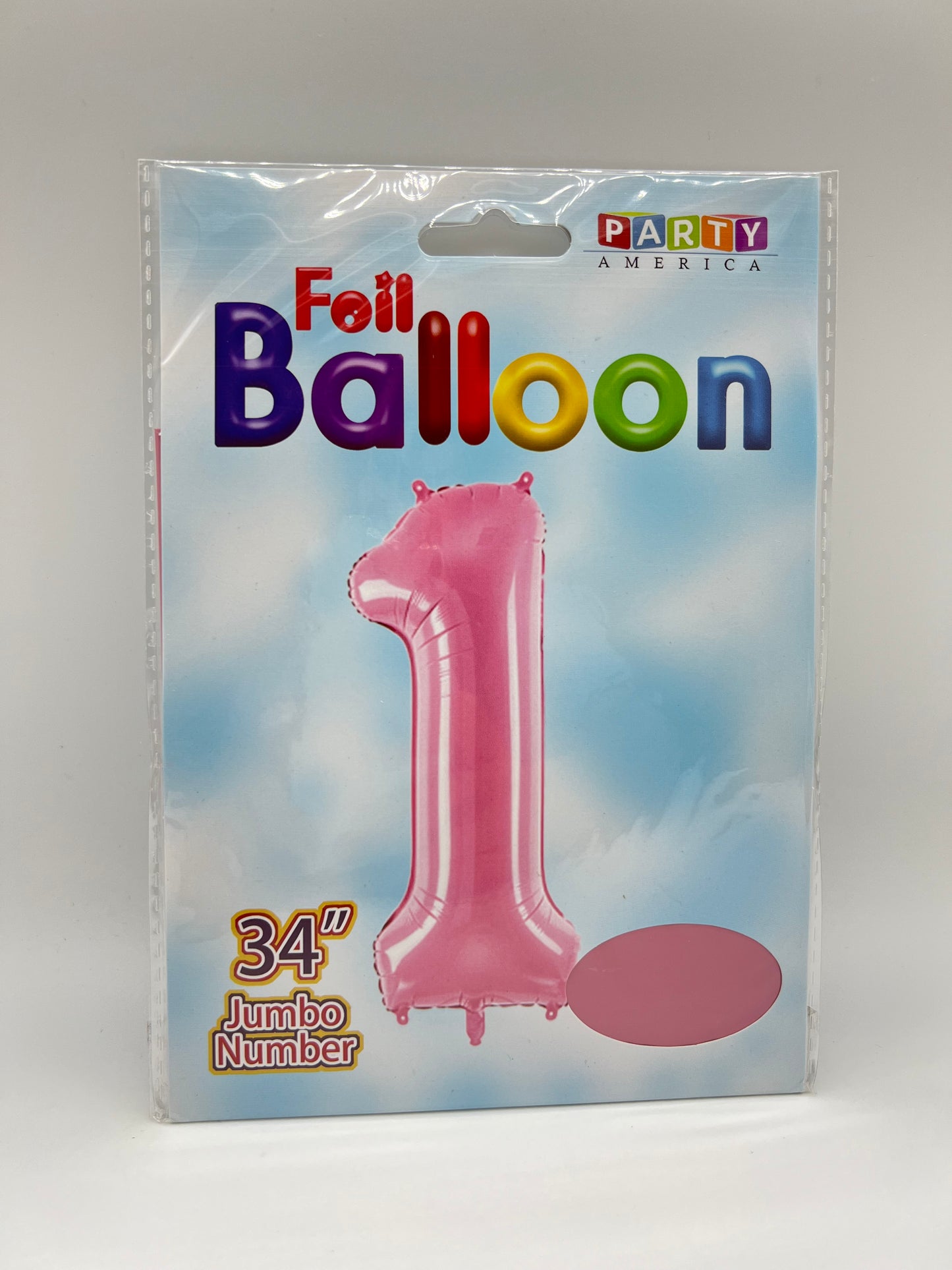 34’ Number 1 Foil Balloon-Pink