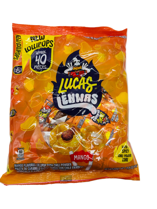 Lucas Lenwas Mango Lollipops 40 pieces