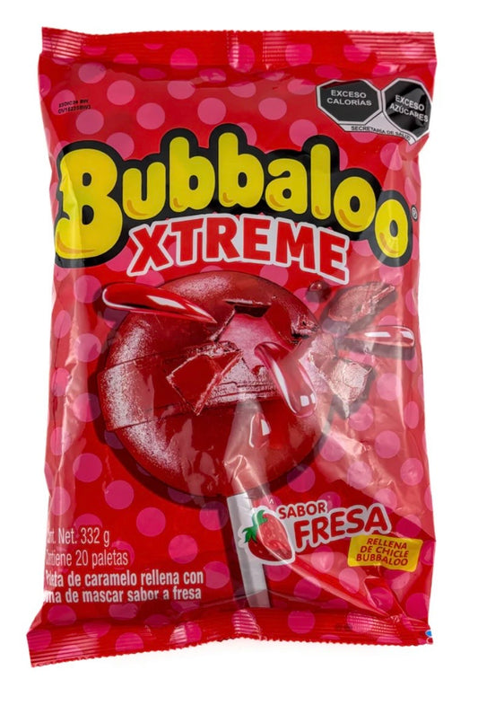 Bubbaloo Xtreme Fresa 20 piezas