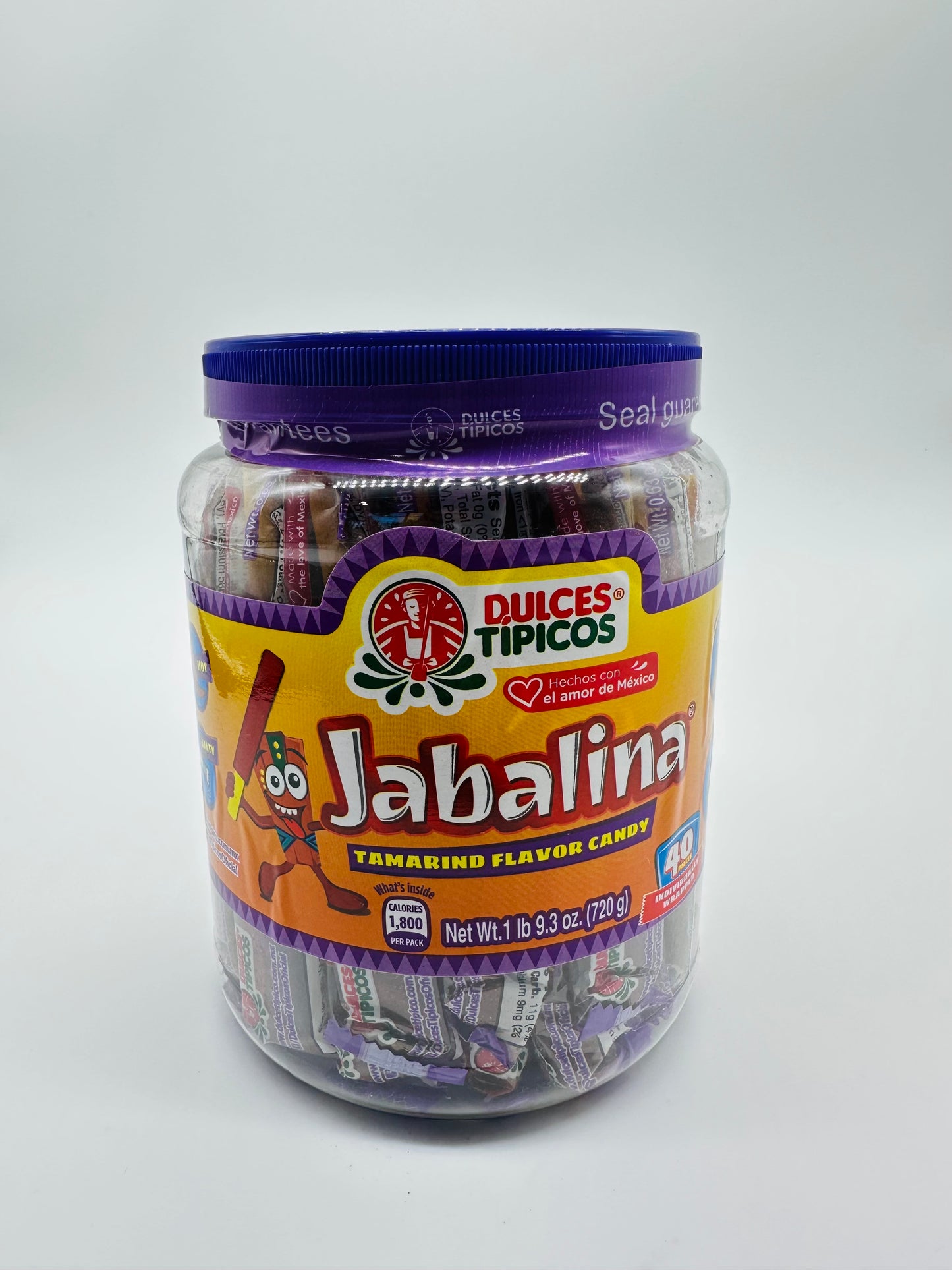 Dulces Típicos Jabalina Tamarindo 40 pieces