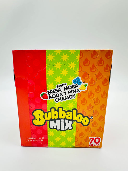 Bubbaloo Mix 3 Sabores 70 piezas