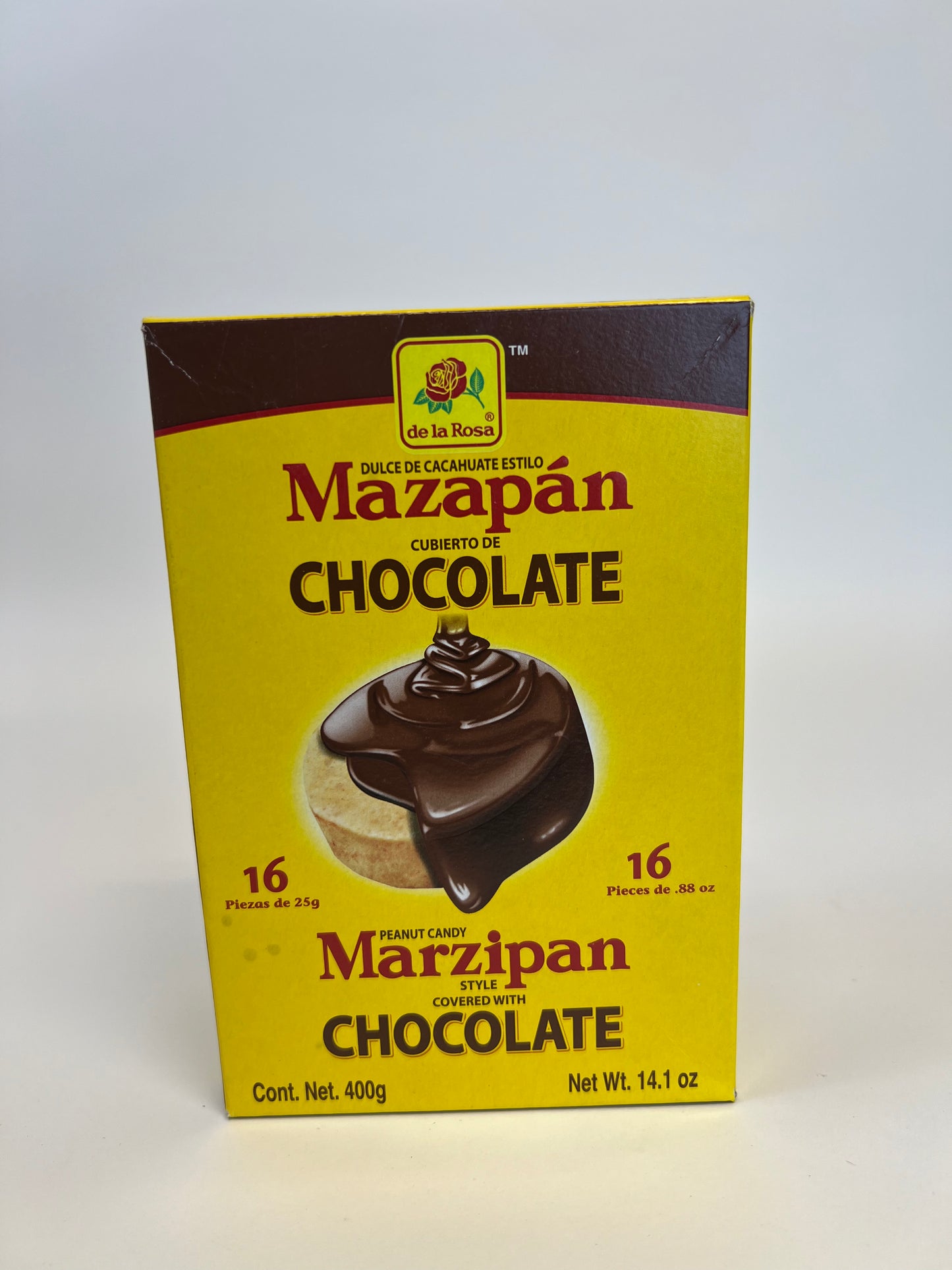 De la Rosa Mazapán Cubierto de Chocolate